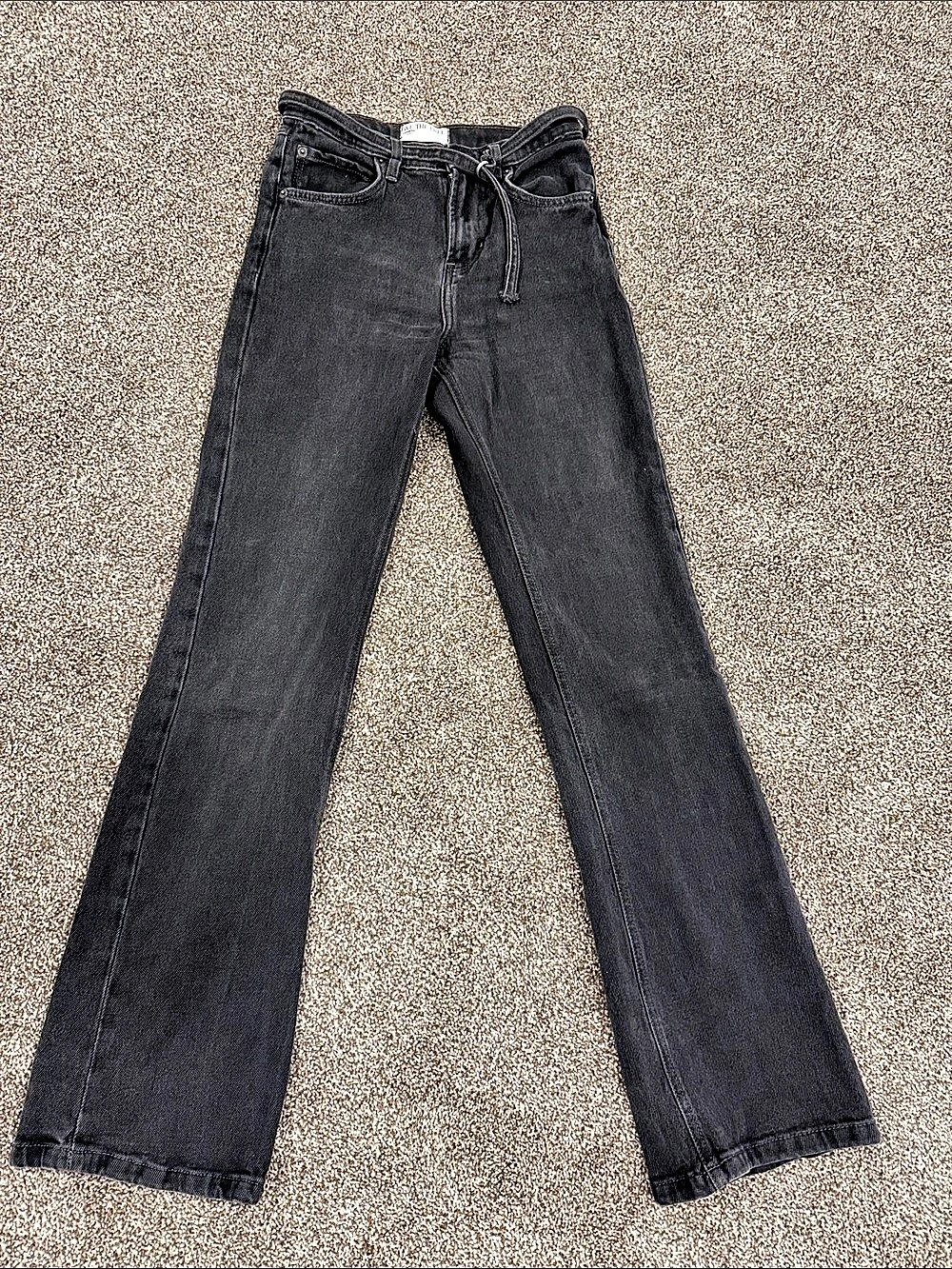 Live the Free Wide Leg Jeans in Black Waist 26